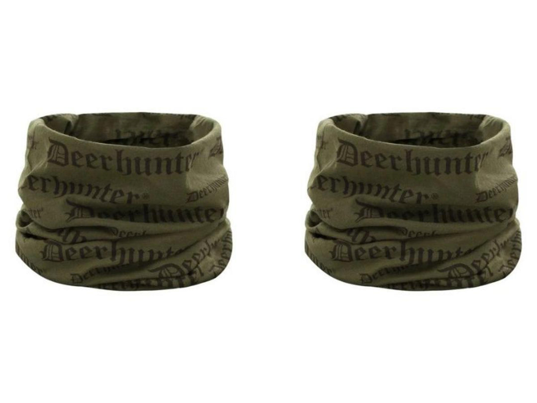 Logo Deerhunter Collo Tubo Snood Maschera Viso Verde Sciarpa Tiro - Foto 3