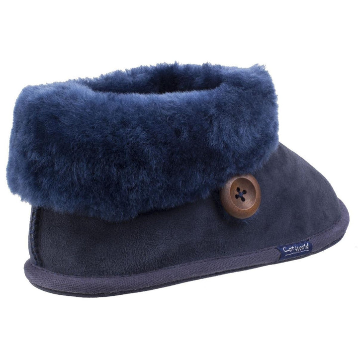 Cotswold Wotton Sheepskin Bootie Dark