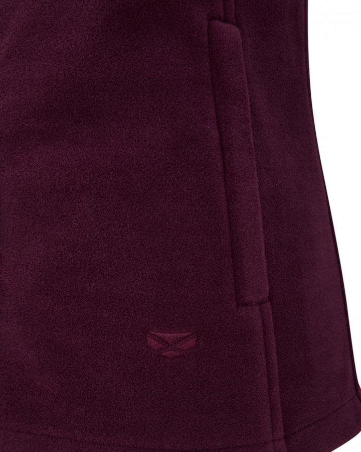 Hoggs of Fife Stenton Ladies Fleece Gilet Merlot