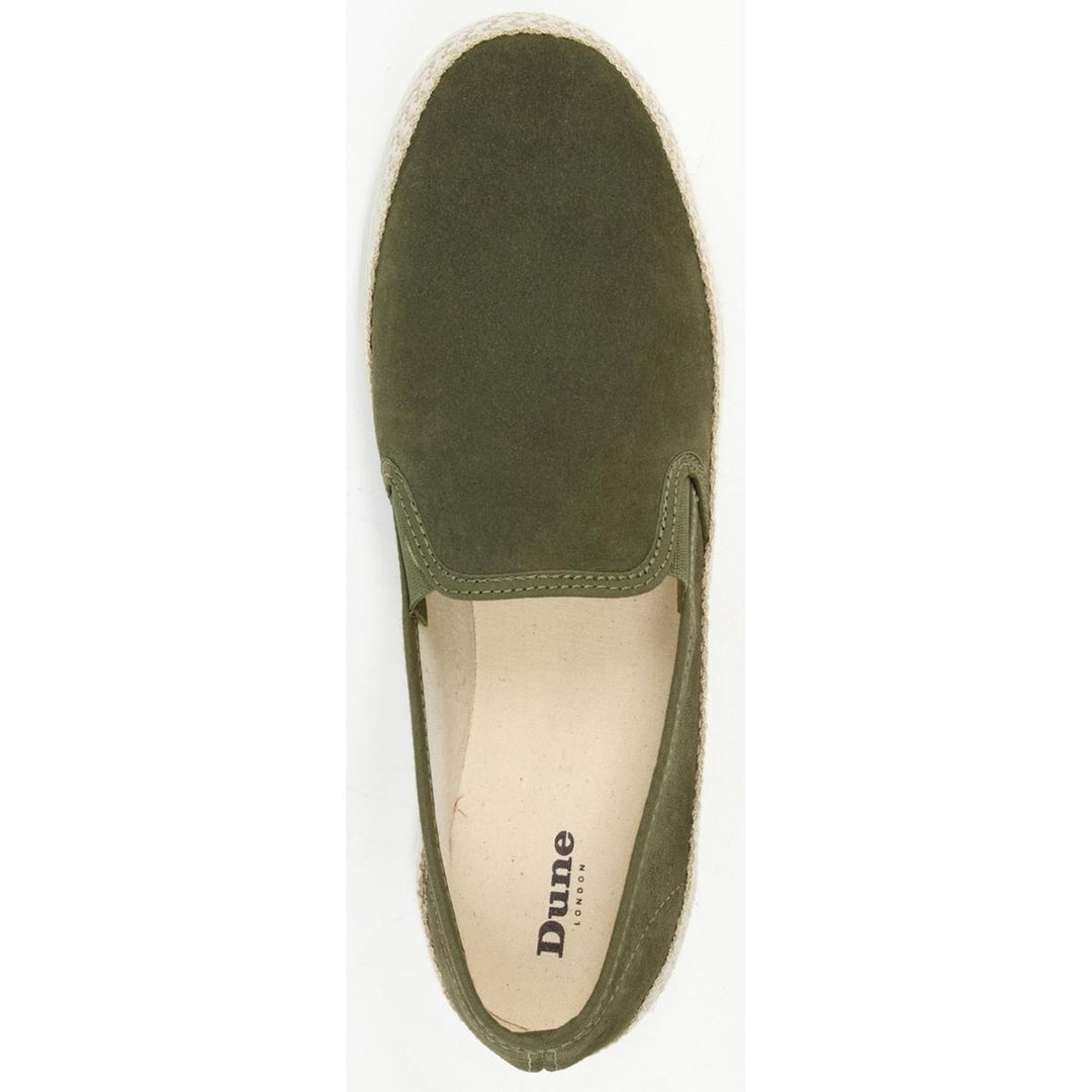 Dune Fransisco Plimsolls Khaki