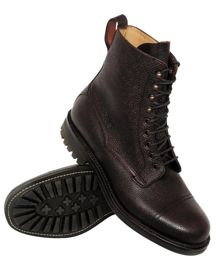 Hoggs of Fife 668R Rannoch Veldtscheon Lace Boots Dark Brown (Commando Sole)