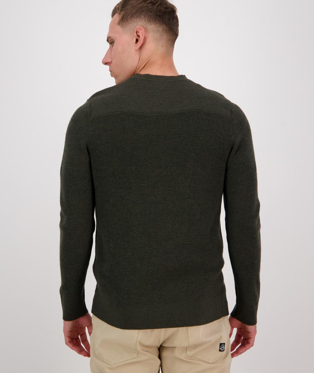 Swanndri Otahu River Crew Neck Merino Forest