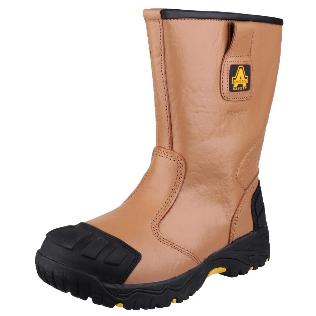 Amblers Safety FS143 Waterproof pull on Safety Rigger Boot Tan