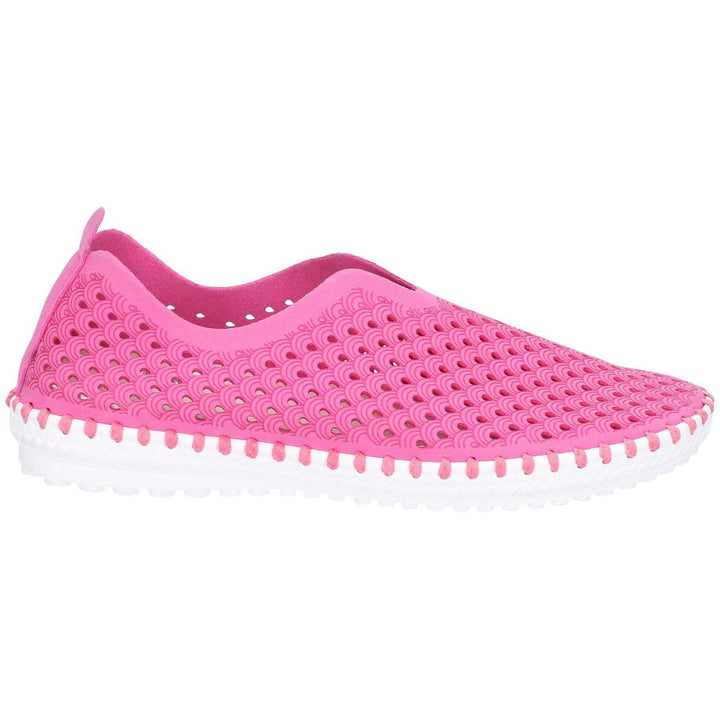 Divaz Onyx Slip On Summer Shoe Fuchsia