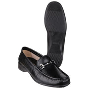 Cotswold Barrington Slip on Loafer Shoe Black