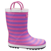 Cotswold Captain Stripy Wellies Pink