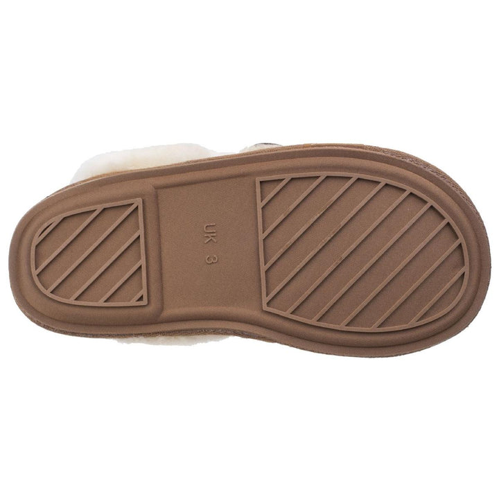 Cotswold Lechlade Sheepskin Mule Slipper Chestnut