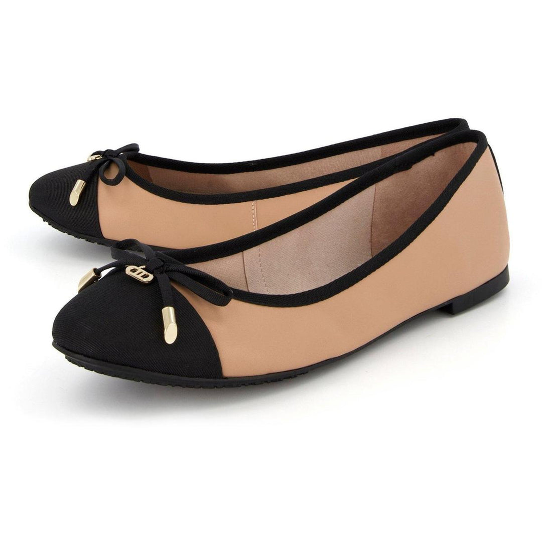 Dune Hartlyn Ballerina Shoes Camel