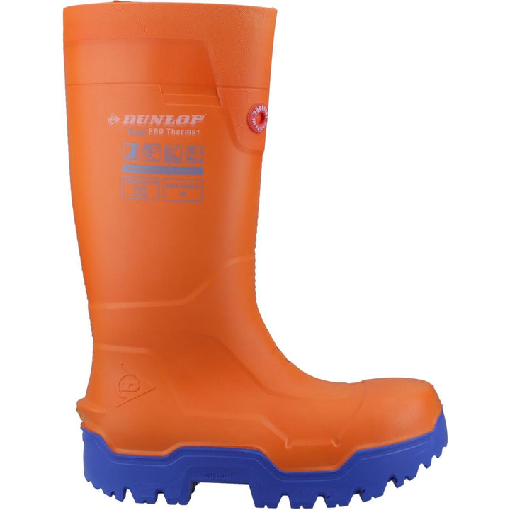 Dunlop FIELDPRO THERMO+ Safety Wellington Orange
