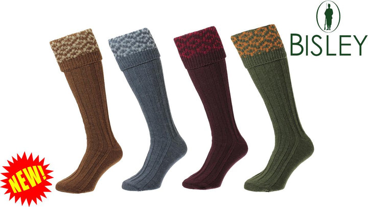 Bisley Patterned Top Shooting Socks