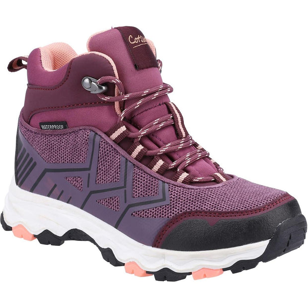 Cotswold Coaley Lace Hiking Boots Purple