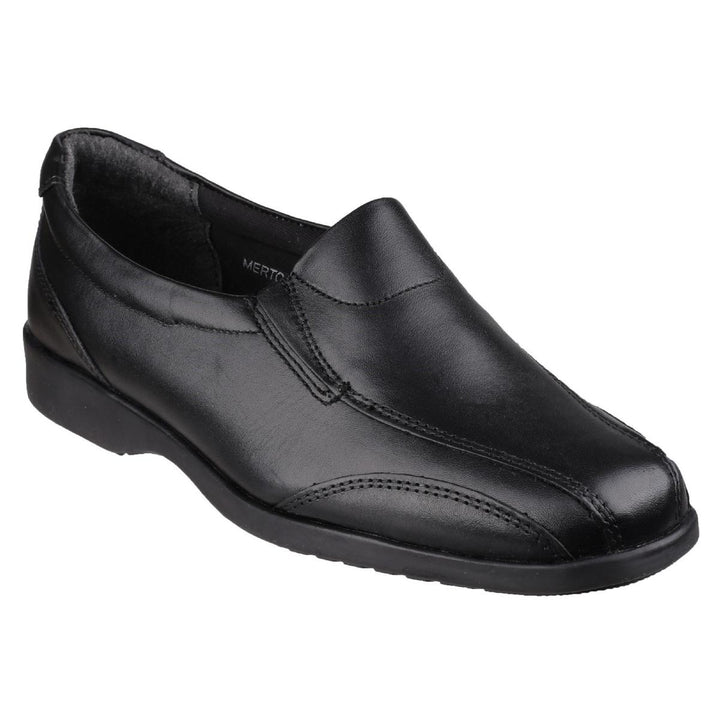 Amblers Merton Ladies Slip-On Shoe Black