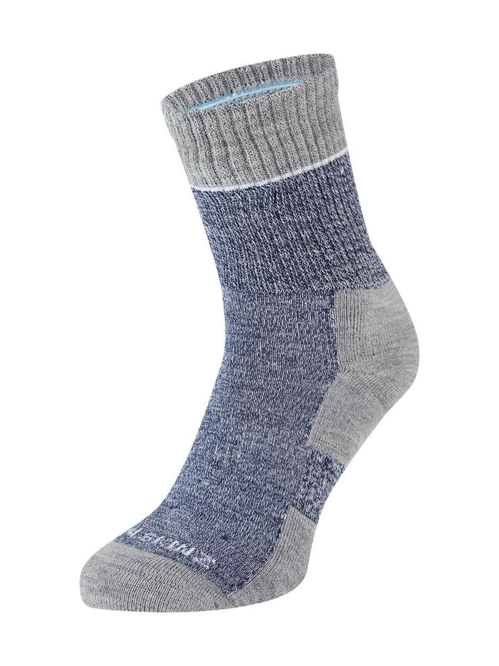 Sealskinz Thurton Solo QuickDry Mid Length Sock Blue/Light Grey Marl/Cream Womens SOCK