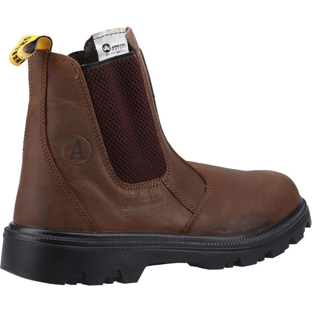 Amblers Safety FS131 Water Resistant Pull on Safety Dealer Boot Brown