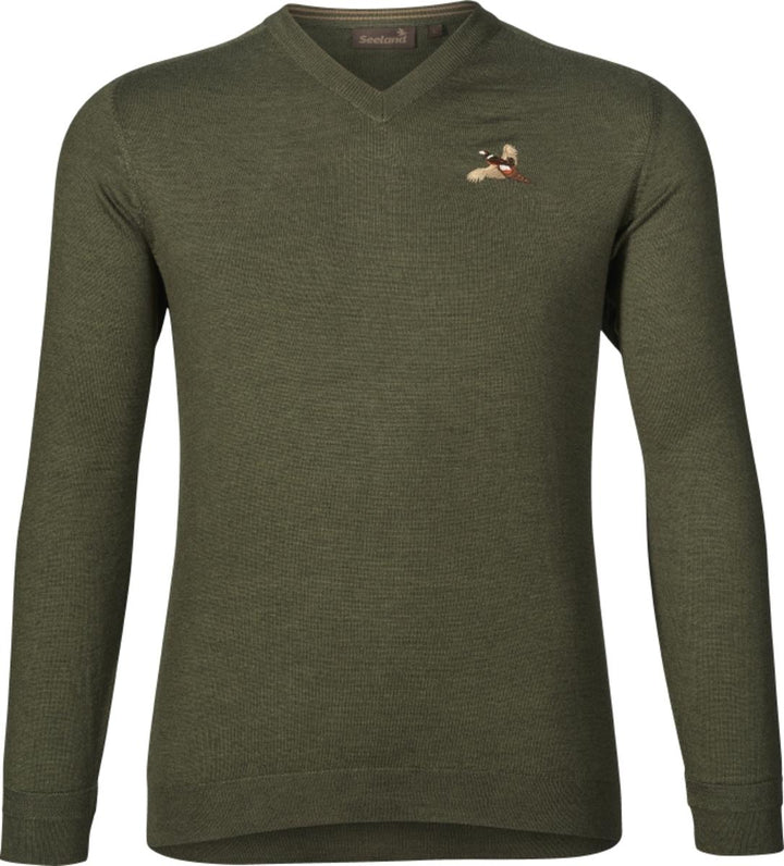 Seeland Woodcock V-neck Pullover - Limited Edition Classic green