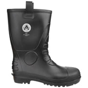 Amblers Safety FS90 Waterproof PVC Pull on Safety Rigger Boot Black