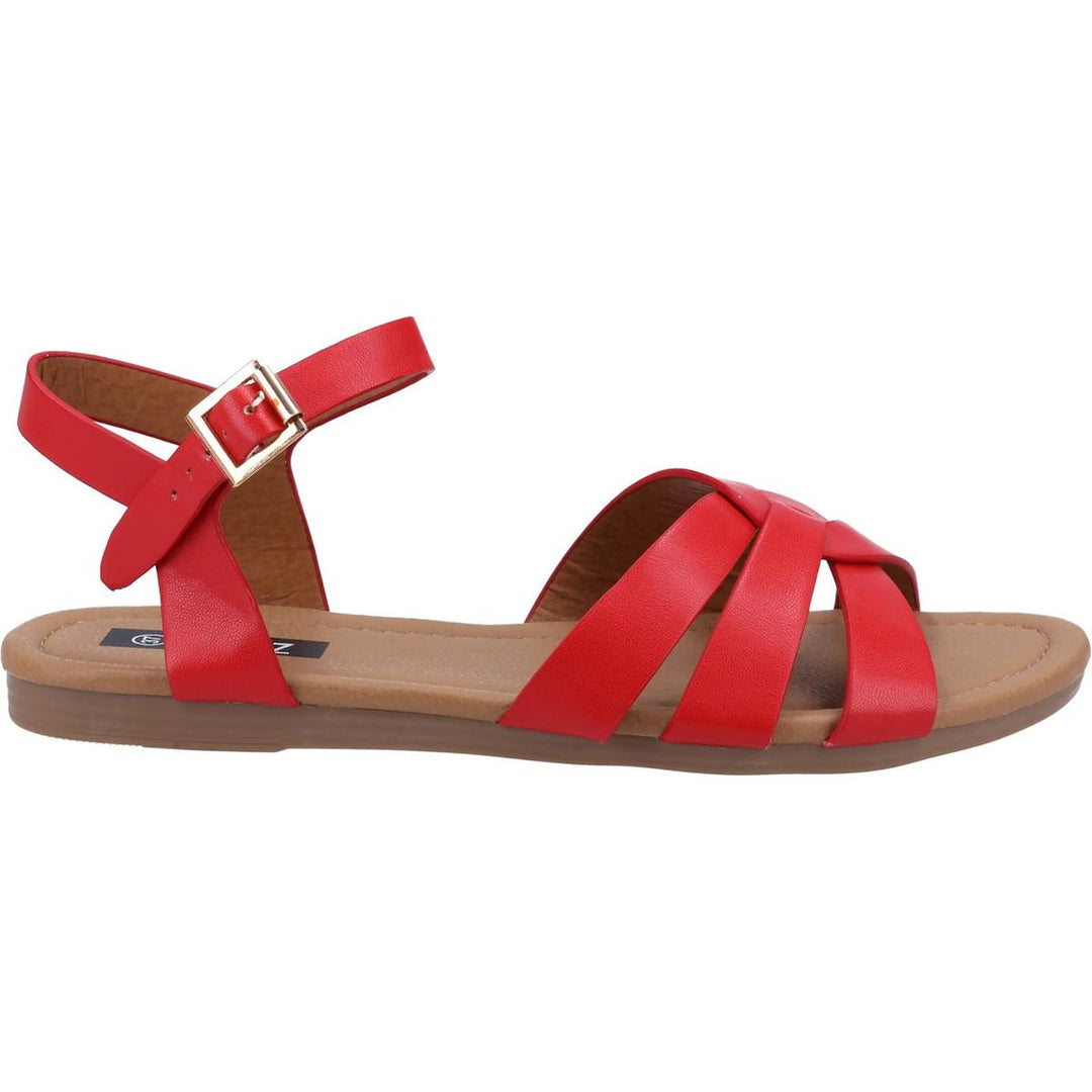 Divaz Antalya Vegan Summer Sandal Red