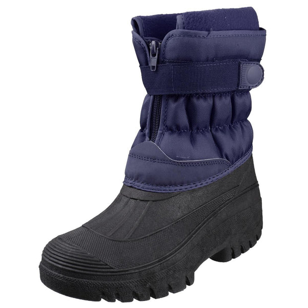 Cotswold Chase Touch Fastening and Zip up Winter Boot Navy