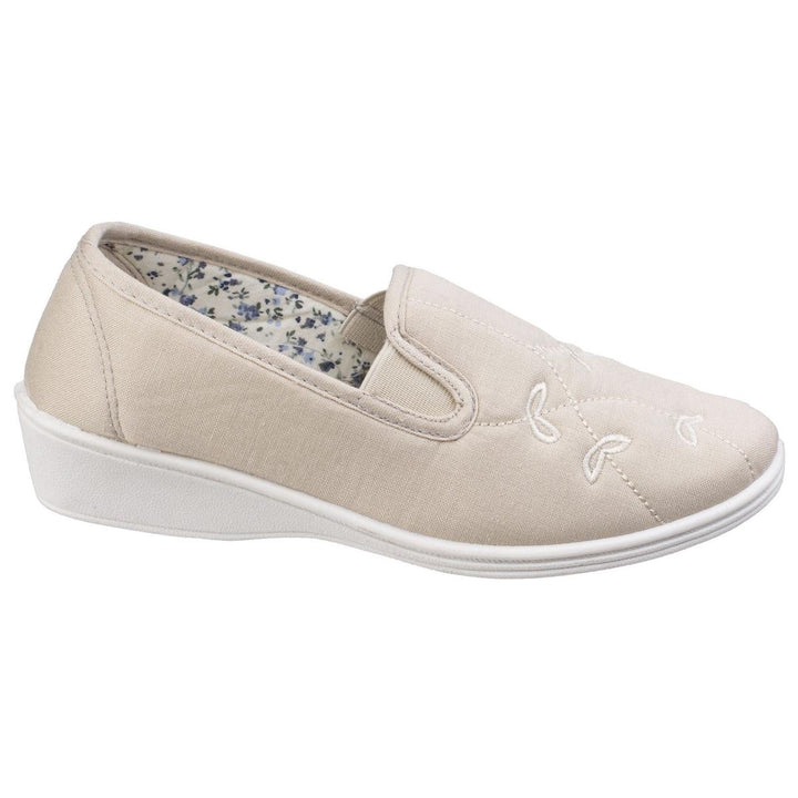 Mirak Bessie Twin Gusset Canvas Slip On Shoe – view 4