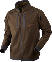 Harkila Lynx Reversible fleece jacket - Willow green/AXIS MSP Forest green