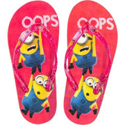 Game Girls Licenced Minions Flip Flops
