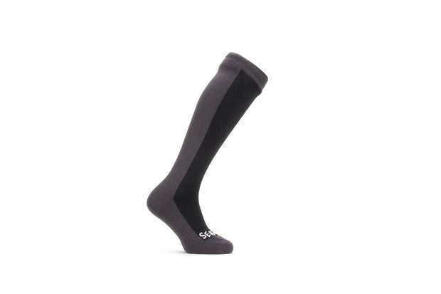Sealskinz Worstead Waterproof Cold Weather Knee Length Sock Black/Grey Unisex SOCK