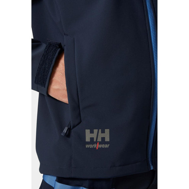 Helly Hansen Oxford Hooded Softshell Jacket Navy/Stone Blue