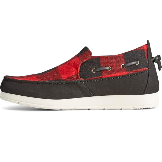 Sperry Moc-Sider Buffalo Check Shoes Red