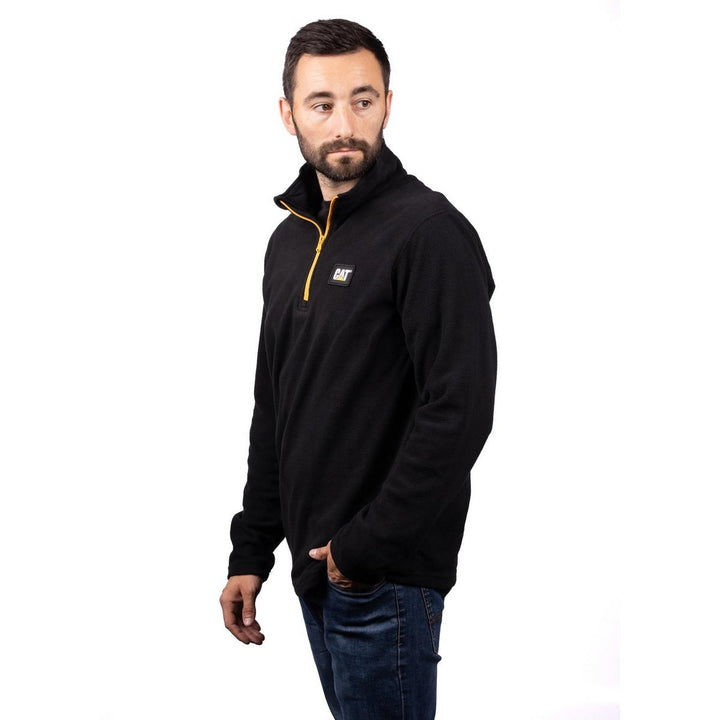 Caterpillar Cat Microfleece Quarter Zip Black/Yellow