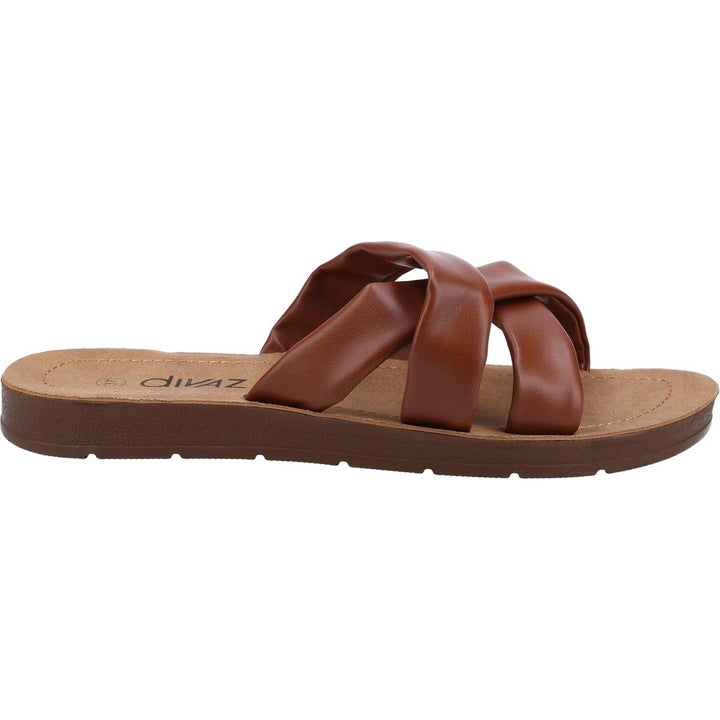 Divaz Zurich Vegan Summer Slider Tan