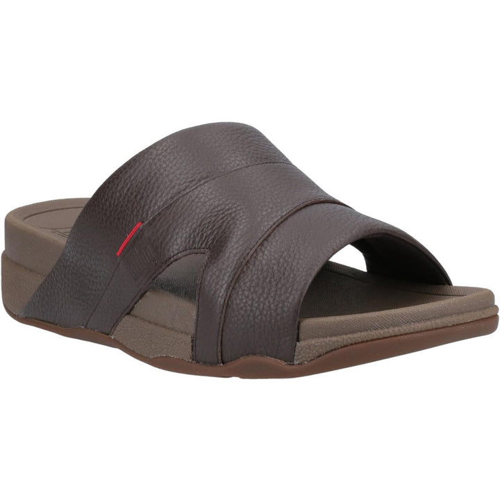 Fitflop Freeway Slide Chocolate Brown