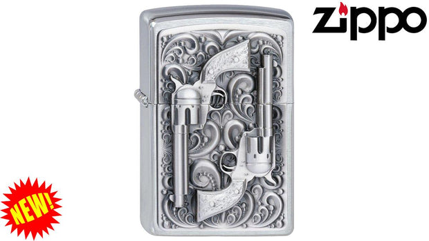 Bisley Zippo Lighter Revolver Emblem
