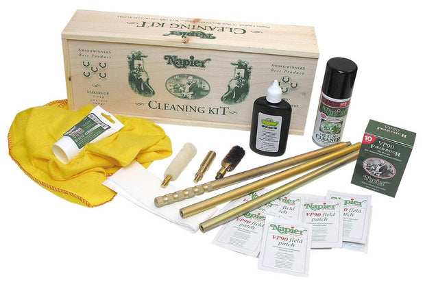 Napier Wood Box Shotgun Cleaning Kit