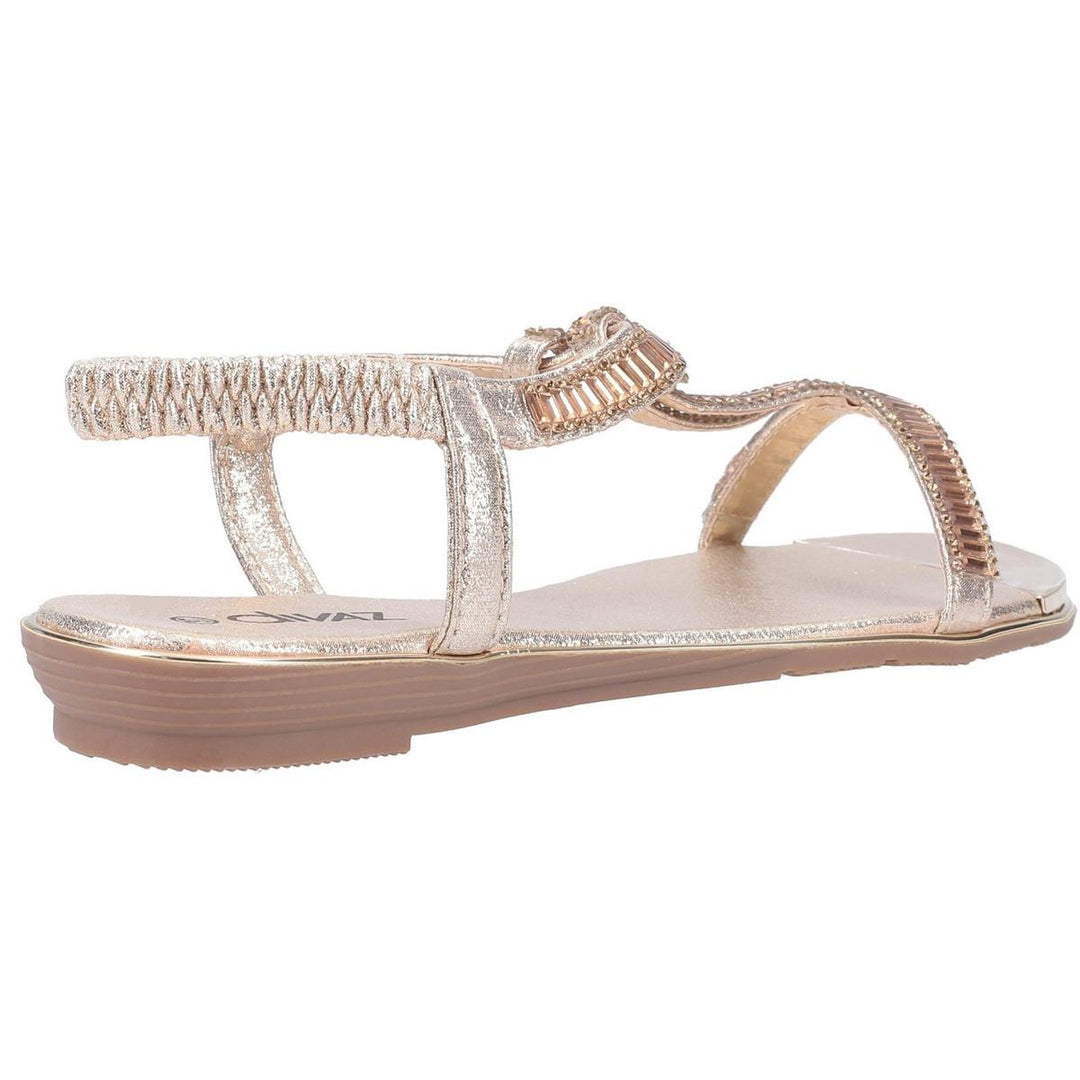 Divaz Roxy Slip On Sandal Gold