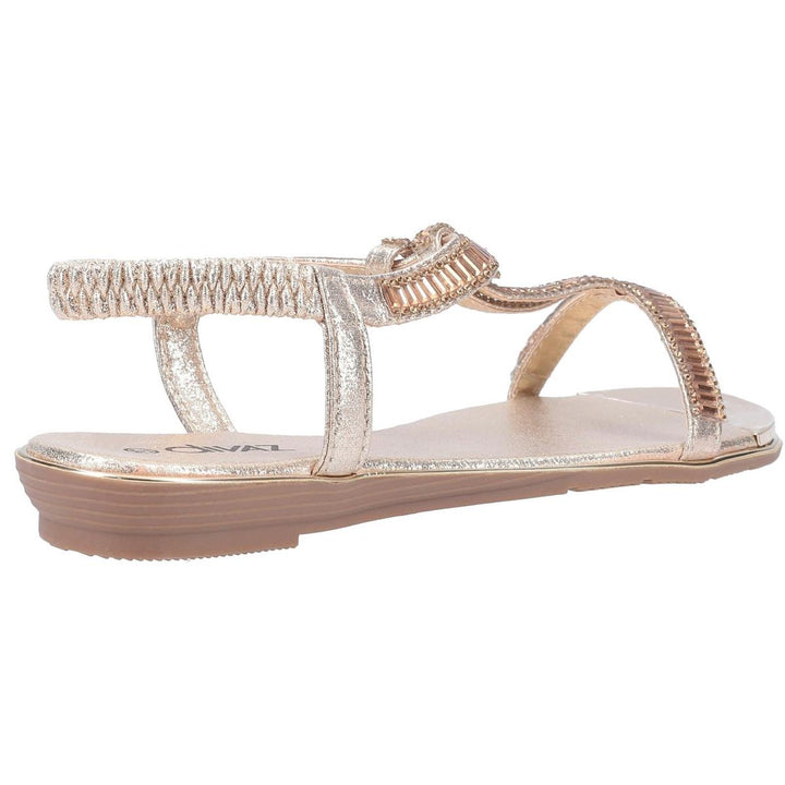 Divaz Roxy Slip On Sandal Gold