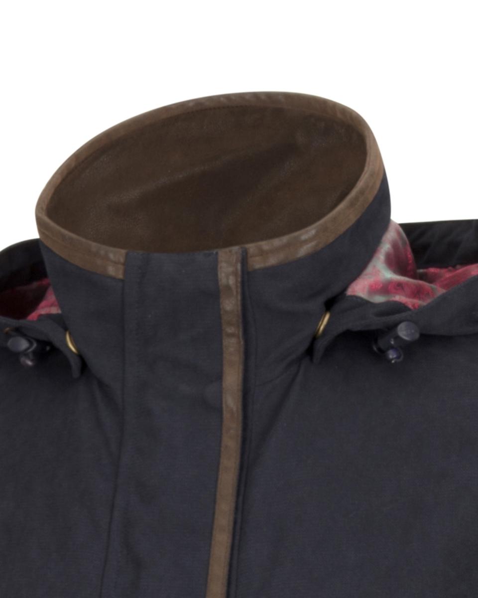 Hoggs of Fife Struther Ladies Long Riding Coat - Navy