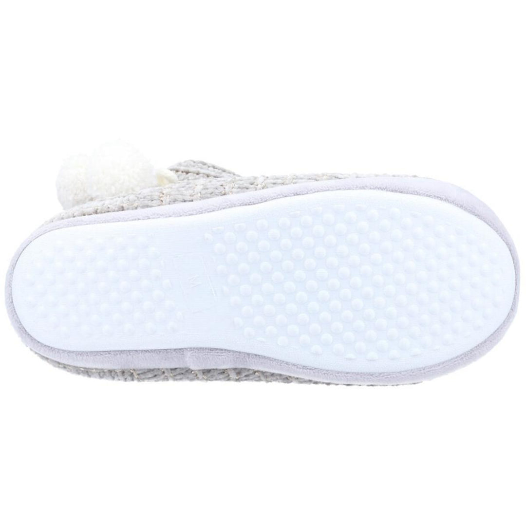 Divaz Saturn Knitted Bootie Slipper Grey