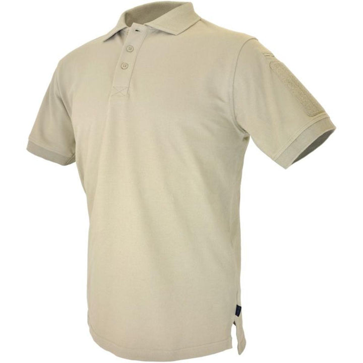 Hazard 4 UNDERVEST PLAIN FRONT BATTLE POLO - TAN