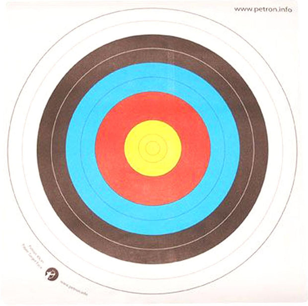Petron 80cm Paper Target Face Pack of 10
