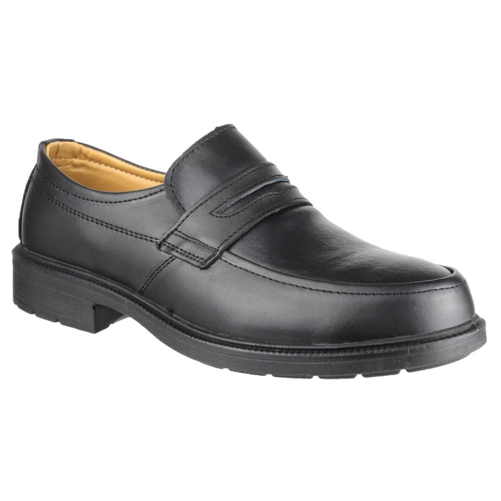 Amblers Safety FS46 Mocc Toe S1P SRC Safety Slip On Shoe Black