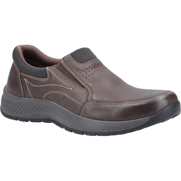 Cotswold Churchill Slip On Casual Shoe Brown