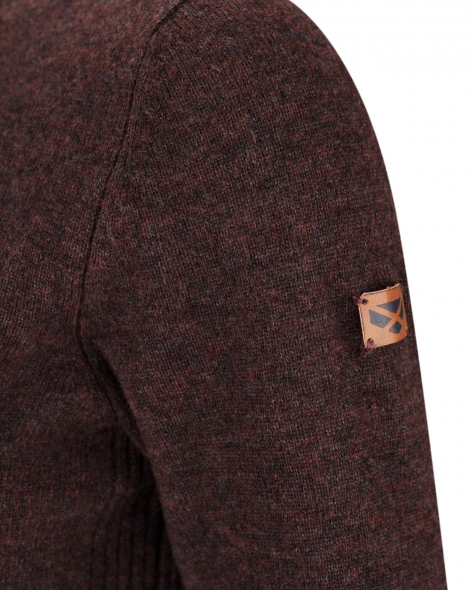 Hoggs of Fife Laurie Ladies Longline Pullover Redwood