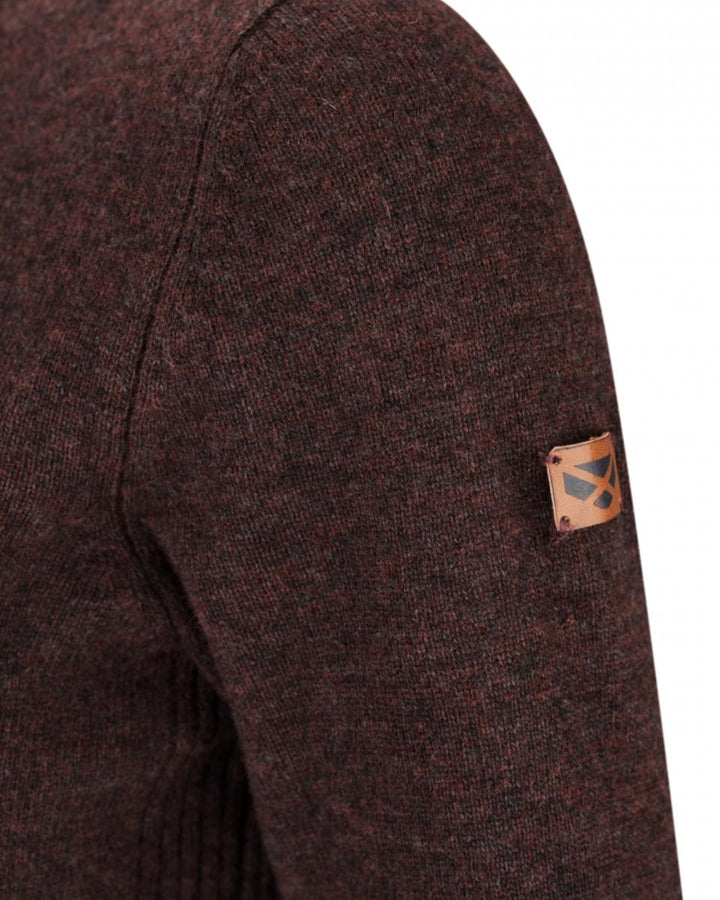 Hoggs of Fife Laurie Ladies Longline Pullover Redwood