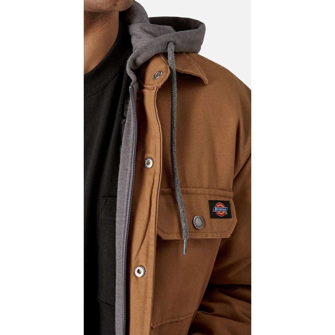 Dickies Duck Shirt Jacket Brown Duck