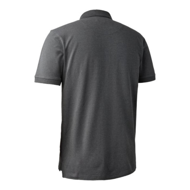 Deerhunter Harris Polo T-shirt - Dark Grey melange
