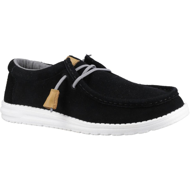 HEYDUDE Wally Craft Suede Shoe Black