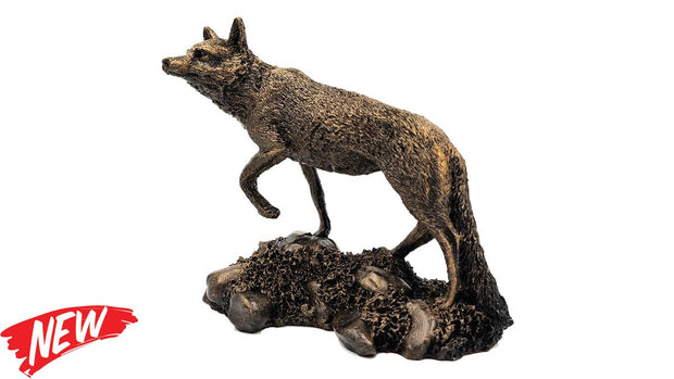 Bisley Patina Bronze Sculpture Fox Standing