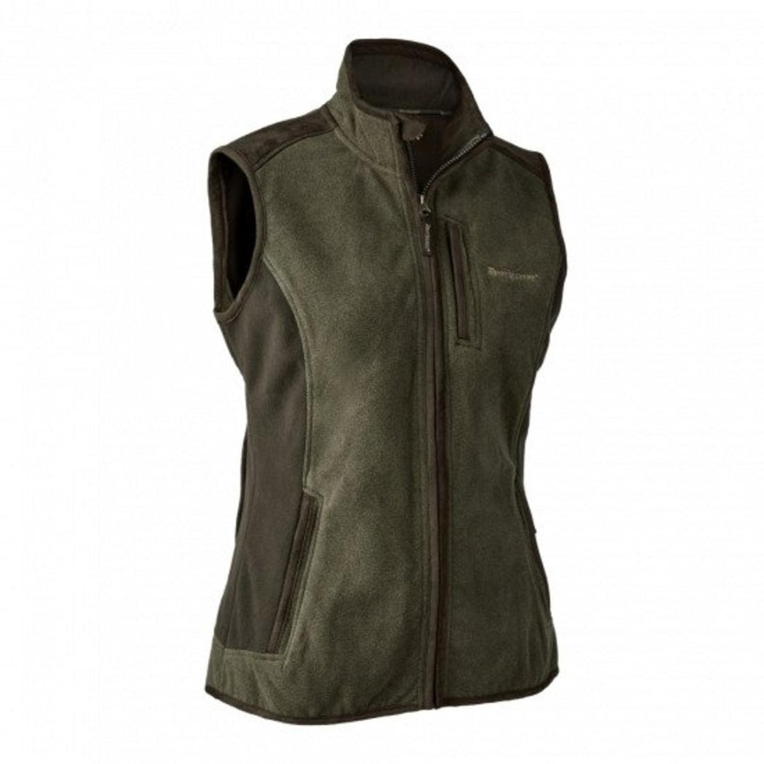 Deerhunter Lady Pam Bonded Fleece Waistcoat Graphite Green