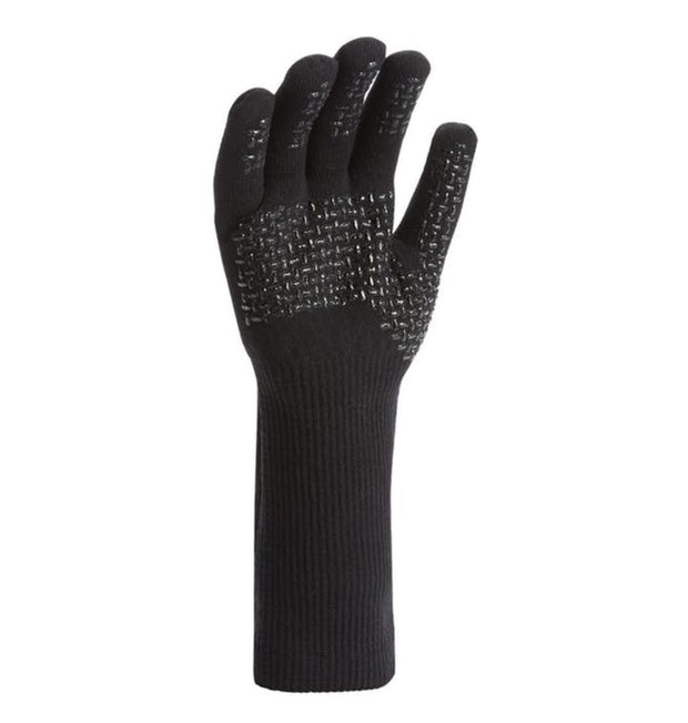 Sealskinz Skeyton Waterproof All Weather Ultra Grip Knitted Gauntlet Black Unisex GLOVE