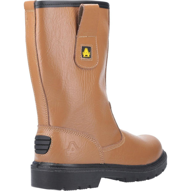 Amblers Safety FS124 Water Resistant Pull on Safety Rigger Boot Tan
